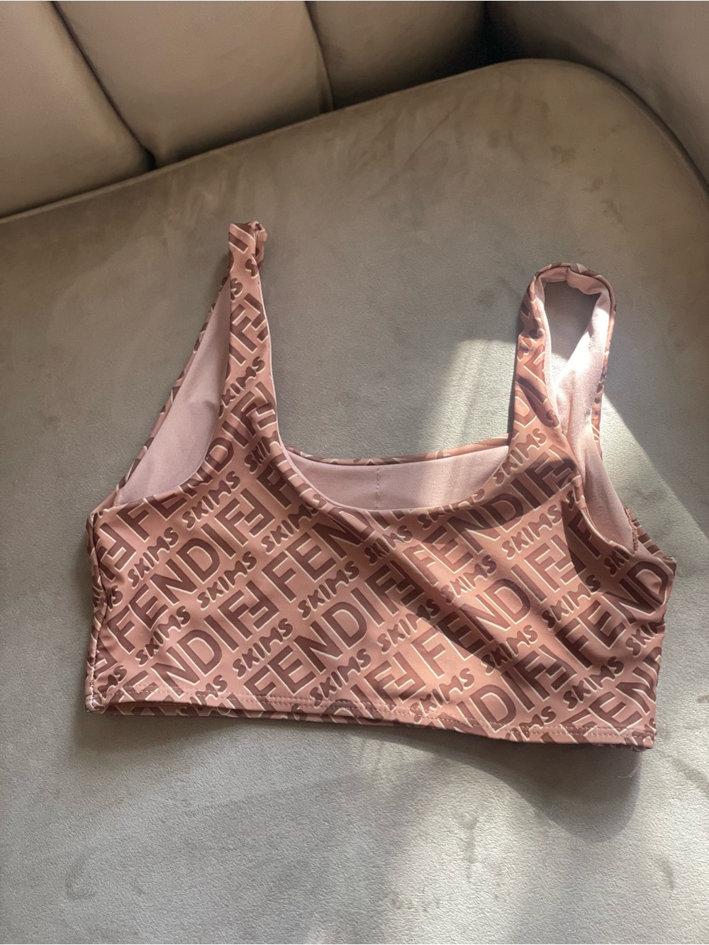 Fendi x Skims Two Piece Bathing Suit Bra + High Waisted Bikini Size M - Picture 5 of 15
